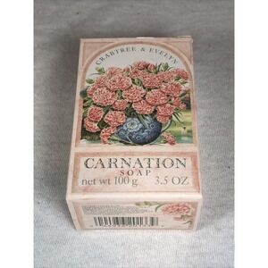 Crabtree & Evelyn CARNATION Bar Soap 3.5 Oz Bar RARE NEW